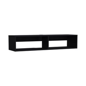 Soporte de TV espacioso negro con estantes cómodos - Product Image 3