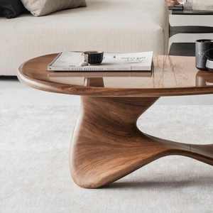 โต๊ะกาแฟไม้สไตล์โบราณสุดสร้างสรรค์สำหรับ2025โต๊ะน้ำชาดีไซน์ทึบสำหรับอพาร์ทเมนต์ขนาดเล็กรับประทานอาหารเฟอร์นิเจอร์บ้านสำหรับห้องนั่งเล่น - Product Image 1