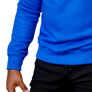 Sudadera de Fraternidad Phi Beta Sigma con Letras de Chenille Azul para Hombre, Cuello Redondo, Premium, Corte Clásico, Informal - Product Image 5