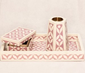 Ensemble brûleur à bakhoor en nacre fait main, Mabkhara de qualité supérieure, pour cadeau de Ramadan et de l'Aïd, design floral moderne, Mubkhar pour table. - Product Image 5