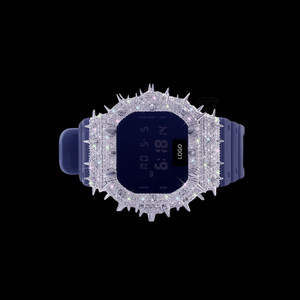 Spike Out Bezel VVS Moissanite <b>Watch</b> For <b>Mens</b> Luxury Hight Quality Handmade HipHop Style <b>Watch</b> For Best Wholesale Price - Product Image 4