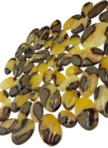Lote al por Mayor de Cabujones de Cuarzo Septariano Natural ARTSJEWELS |   Piedra Septaria Amarilla de Rajasthan |   Fabricación de Joyería Suelta - Product Image 3