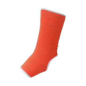 Protège-cheville élastique personnalisé orange et blanc pour Muay Thai, Kickboxing, MMA – Manchon de compression sportif pour la protection du pied - Product Image 1