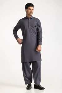 Salwar Kameez brodé élégant, vêtements traditionnels indiens et pakistanais pour hommes, vêtements culturels haut de gamme pour hommes, robe de mariage et de festival - Product Image 5