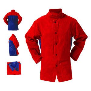 Veste de soudeur en cuir de vachette de qualité supérieure, protection robuste du corps, vêtements de travail pour la lutte contre les incendies et la construction - Product Image 6