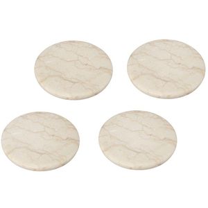 Luxury Marble Coasters Set Of Six With Holder Modern Decorative <b>Table</b> Accessories For Dining Room And Living Space - Product Image 4