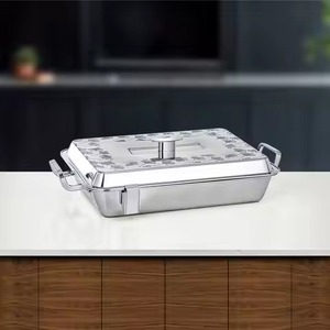 Casserole en acier inoxydable 24 cm avec couvercle, finition polie durable, design minimaliste écologique, lavage à la main uniquement, compatible induction - Product Image 3