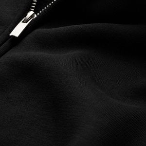 Custom Women Fleece Hoodie <b>Black</b> Oversized Pullover Sweatshirt <b>Long</b> Sleeve Casual Streetwear Warm Soft Hooded <b>Top</b> OEM - Product Image 6