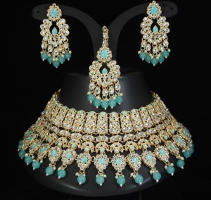 Grand <b>Indian</b> Bridal Kundan Jewelry <b>Set</b> Heavy Gold Plated Choker <b>Necklace</b> Maang Tikka Earring Traditional Zircon Party Wedding - Product Image 2