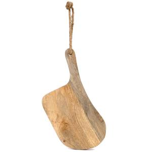 Planche à découper élégante en bois avec poignée, épaisse, durable, facile à saisir, idéale pour couper, servir le fromage, le pain et l'utilisation en cuisine - Product Image 1