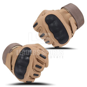 Gants de paintball en cuir de protection avec fermeture auto-agrippante réglable, matériau respirant antidérapant pour une utilisation active en extérieur pour hommes - Product Image 2