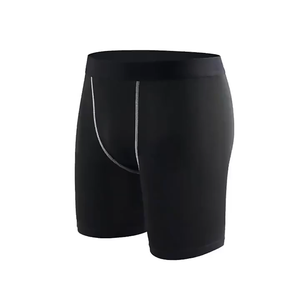 Quick Dry Solid Casual High Waist <b>Compression</b> Biker <b>Shorts</b> for <b>Men</b>-OEM Service - Product Image 5