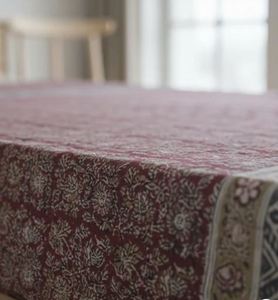 Kalamkari Red Color <b>Single</b> Bed <b>Sheet</b> 60x90 Inches Luxury Home <b>Bedding</b> From India Supplier At Low Price Bed <b>Sheet</b> - Product Image 2