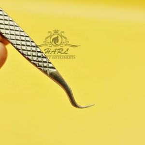 Pinzas para extensión de pestañas, juego de pinzas con acabado opaco plateado, pinzas puntiagudas y aislantes, de etiqueta privada para extensión de pestañas - Product Image 6