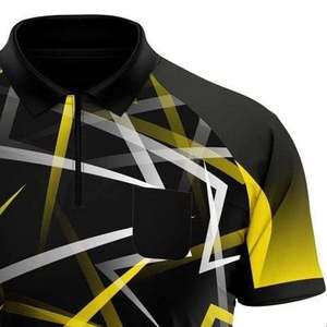 Custom Men's <b>Dart</b> Sportswear Jersey 100% Cotton Eco-Friendly Short Sleeve Formal Digital Printing for Teams Events Promotions - Product Image 4