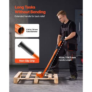 Herramienta de Extracción de Tablas de Terraza de Acero al Carbono de 40 Pulgadas, Tipo Pallet Buster, con Capacidad de Carga de 2000 Libras, Palanca de Desmontaje - Product Image 5