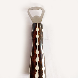 Abrebotellas de hueso Diseños mixtos Abrebotellas antiguo Acero inoxidable con mango de hueso de cuerno de madera Producto muy fuerte - Product Image 4