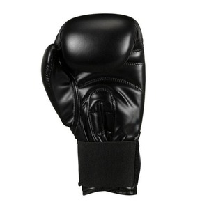 Gants de boxe en cuir PU à doigts entiers avec fermeture, respirants, anti-humidité, unisexes, pour l'entraînement des adultes, noirs - Product Image 6
