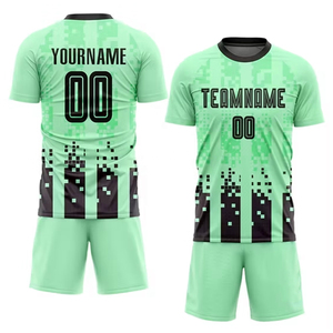 ชุดเสื้อรักบี้ชาย แขนสั้น สีตัดต่อ พิมพ์ลายแบบ Sublimation โพลีเอสเตอร์ 100% ทรงพอดีตัว ระบายเหงื่อได้ดี เอวยางยืด สำหรับผู้ใหญ่ - Product Image 1