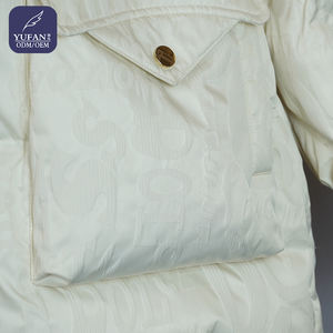 Chaqueta de Plumón Blanca <span class=keywords><strong>con</strong></span> <span class=keywords><strong>Capucha</strong></span>, Bolsillos y Cintura Ajustable para Invierno, Ligera, Cálida y Moderna, Parka para Mujer y Hombre - Product Image 3