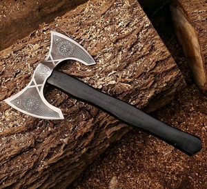 Handmade D2 Steel <b>Axe</b> Custom Forged Industrial Grade Hunting Hatchet with Rose <b>Wood</b> Handle for Camping and Outdoor Activities - Product Image 6