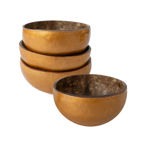 Bol à salade artisanal en coquille de noix de coco et de capiz, nouveau design, poli à la main, pour açaï/poke/salades, du Vietnam - Product Image 4