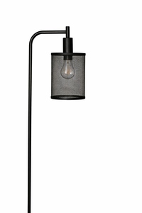 Lámpara de pie industrial de malla, luz de pie moderna, lámpara de lectura de metal negro, decoración minimalista para el hogar, iluminación interior al por mayor - Product Image 2