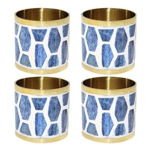 Dernier design d'anneau de serviette en os, porte-serviettes en os incrusté, pour table à manger, à prix de gros très bas - Product Image 6