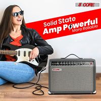 Amplificateur de basse électrique acoustique portable noir 40W avec haut-parleur portable pour la pratique