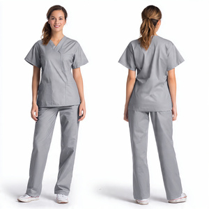 Hot Sale Custom Nurse Uniform <b>Scrub</b> Sets Cotton Knitted Breathable Comfortable Unisex Medical <b>Scrubs</b> for Hospital - Product Image 6