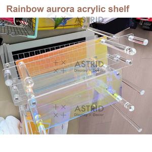 3 Tier Eco-Friendly Transparent Acrylic <b>Display</b> <b>Stand</b> for Anime Figures Cosmetics Pre-Assembled Countertop Installation for - Product Image 6