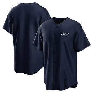 เสื้อเบสบอลแบบสั่งทำขายส่ง ระบายอากาศ แห้งเร็ว ต้านเชื้อแบคทีเรีย ไซส์ใหญ่ ชุดกีฬา ปักลาย ปักอักษร  แบบเปล่า - Product Image 1