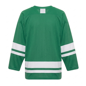 Custom wholesale Ice Hockey Jersey white stripe Breathable Mesh Fabric <b>Men</b> Sports athletic fit Team Practice Gear Apparel OEM - Product Image 2