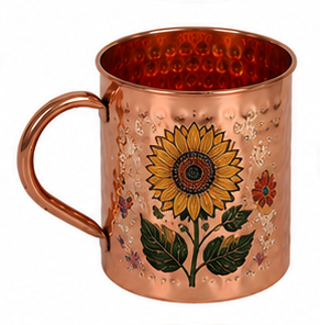Handcrafted Hammered Copper <b>Mug</b> with Anchor Design Pure Copper Drinking <b>Mug</b> Moscow Mule <b>Mug</b> Nautical Marine Copper Cup - Product Image 6