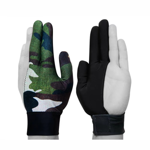 Gants de billard POWLEAP personnalisés imprimés par sublimation, en Spandex, fermeture auto-agrippante, ambidextres, ultra-légers, unisexes, les meilleurs - Product Image 1
