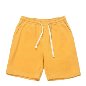 Shorts décontractés pour hommes de haute qualité en gros, taille élastique, en toile tricotée, couleur unie, shorts tendance - Product Image 2