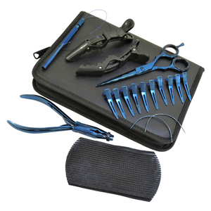 Unique Color Customized Design Custom Logo Hair Extension Tool <b>Set</b> With Hair Extension <b>Pliers</b> & Accessories - Product Image 4