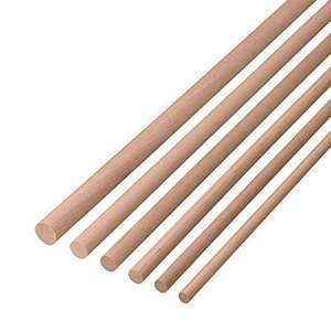 Round Dowels Polished Wooden Dowel Rods 1/2x12" Size DIY Crafts <b>Freestanding</b> Decorations From Viet Nam - Product Image 1