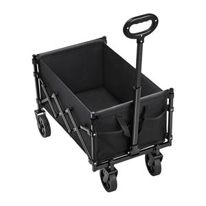 Carrello Pieghevole da Esterno 120L 225LBS con Ruote per Ogni Terreno, Carrello da Campeggio Regolabile e Resistente - Product Image 6