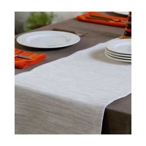 Floral New Arrival Embroidered 30x72 Inch Handcrafted Solid Grey Color <b>Table</b> <b>Runner</b> Luxury for Fall or Autumn Wedding Decoration - Product Image 2