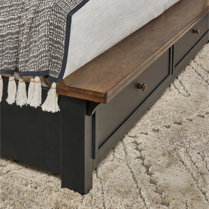 Complete Wooden Bedroom Set Storage | Modern Farmhouse Bedroom Furniture | Queen/King Size | Pindel Handicraft Direct Export - Product Image 5