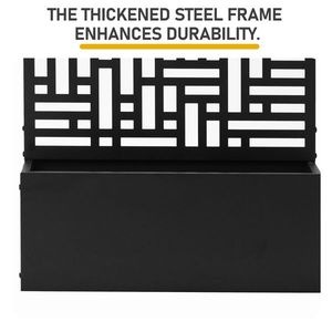 Fioriera da Giardino in Metallo Alta 70 Pollici con Traliccio per Piante Rampicanti e Ortaggi, Recinzione e Cancello - Product Image 6