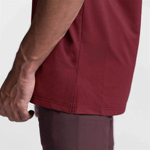 Camiseta Deportiva Casual sin Mangas para Hombre, 100% Algodón, Lisa, Teñida, de Secado Rápido y Transpirable, Personalizable - Product Image 2