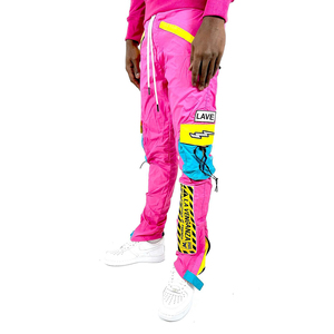 กางเกงขายาวทรงสลิมฟิตแฟชั่นทันสมัยสำหรับผู้ชายสไตล์ฮิปฮอปกระเป๋าใหญ่ลำลองสปอร์ตคาร์โก้ - Product Image 4