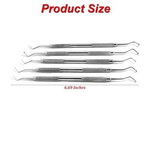 Cureta Ósea Dental Lucas de Acero Inoxidable de Doble Extremo, Instrumento Quirúrgico Dental de la Mejor Calidad para Dentistas, Aprobado por ISO - Product Image 3