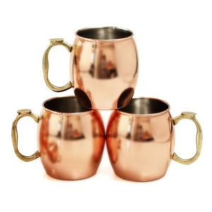 Juego de Tazas de Cobre Hechas a Mano en India para Cócteles y Mocktails, Disponibles a un Precio Accesible - Product Image 2