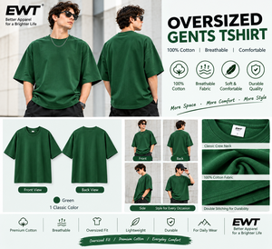 เสื้อยืดโอเวอร์ไซส์ผู้ชาย แขนสั้น คอกลม ผ้าฝ้าย 100% ระบายอากาศได้ดี พิมพ์ลายสกรีน ลวดลายเรียบง่าย สไตล์ลำลอง สตรีทแวร์ - Product Image 3