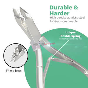 Coupe-cuticules professionnel, coupe-ongles, pinces à cuticules, lames aiguisées, double ressort, outil de suppression des cuticules, manucure - Product Image 4