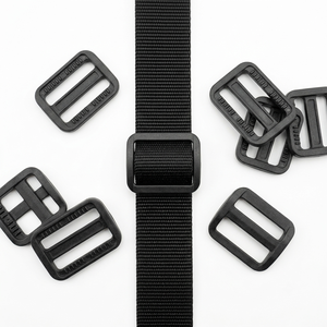 Black Plastic Ladder <b>Lock</b> Buckle Resin Strap Adjuster Clip for Backpack Belt Bag - Product Image 6