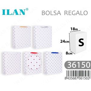 Borsa regalo Iln con stampa stella dorata taglia S per feste - Product Image 3